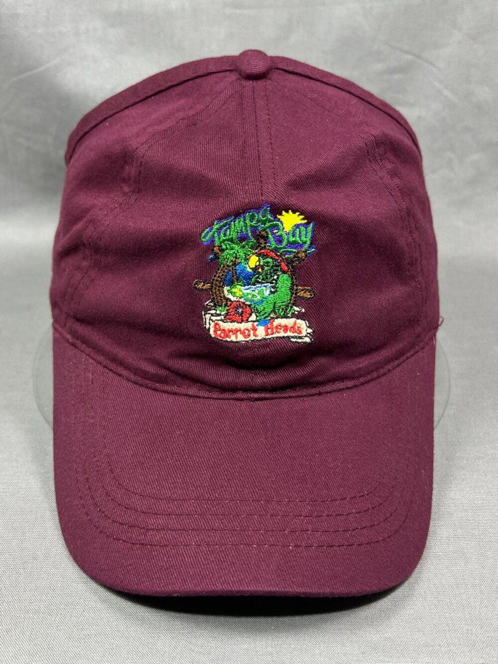 Tampa Bay Parrot Heads Club OTTO Womens Hat Ponytail Backless Stretch Fit Cap